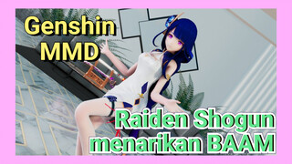 [Genshin, MMD] Raiden Shogun menarikan "BAAM"