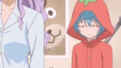 Shot on iphone meme but it's anime