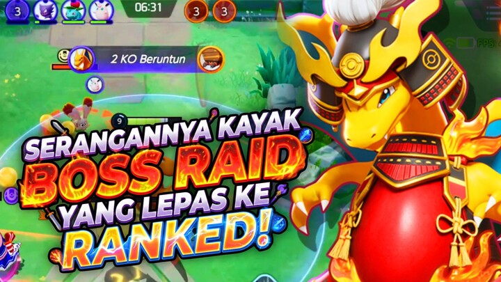 SERANGANNYA KAYAK BOSS RAID YANG LEPAS KE RANKED! - Pokemon Unite