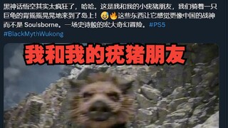 【Twitter】Cư dân mạng nước ngoài nhận xét Bát Giới: Một người bạn lợn con nhỏ của tôi, chúng tôi đã c