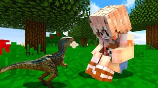 เอาชีวิตรอดในโลกที่มีแต่ไดโนเสาร์ ตอนที่1 การเริ่มต้นใหม่ (Minecraftไดโนเสาร์)