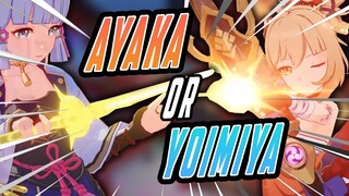 AYAKA OR YOIMIYA: WHICH CHARACTER TO PULL FOR IN GENSHIN PATCH 2.0 - GENSHIN IMPACT INAZUMA 2.0