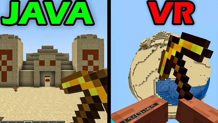 ข้อแตกต่างระหว่างเวอร์ชั่นมายคราฟVR และเวอร์ชั่น JAVA (2)