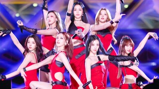 RED女团《红灯行》全景舞台直拍！红衣好辣！