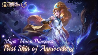 Miya's New Skin | Anniversary Skin | Moon Priestess | Mobile Legends: Bang Bang