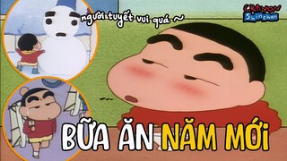 Bữa ăn năm mới & Thả diều thật vui & Cùng nhau đắp người tuyết | Shin Cậu Bé Bút Chì | Xóm Anime