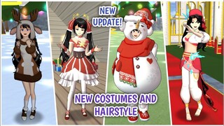 NEW UPDATE! New Christmas Costumes and Hairstyles | Sakura School Simulator Chinese Version