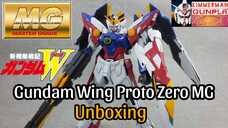 Bandai - GUNDAM WING PROTO ZERO MG - Mobile Suit Gundam Wing Model Kit UNBOXING [003]