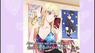 kitagawa showing her swimsuit , My dress up darling ep 9 recap