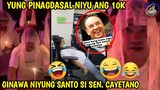 Yung ginawa niyung Santo si Cayetano' Dahil lang sa 10k' 😂🤪| Pinoy Memes, Funny videos compilation