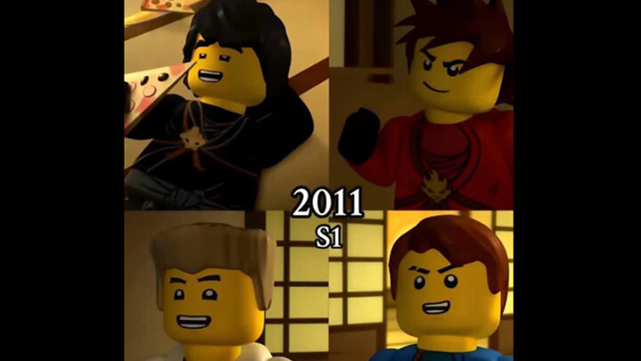 The evolution history of the four protagonists of Ninjago