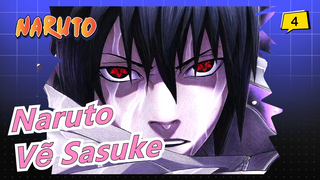 [NARUTO] Vẽ Sasuke bằng bút chì màu_4