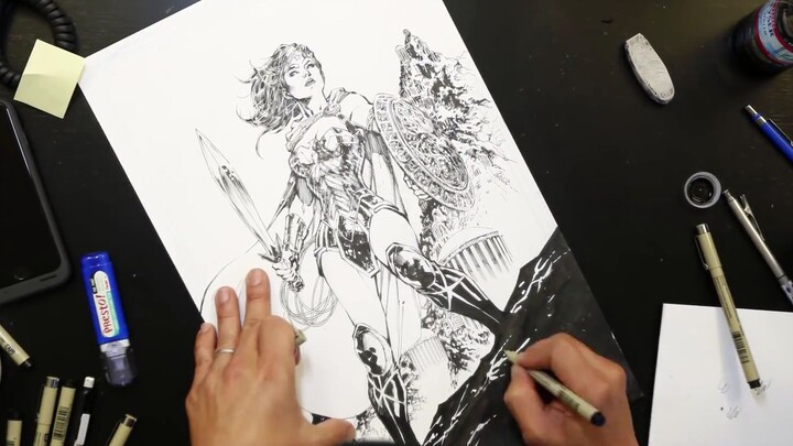 [Ilustrator Utama DC] Jim Lee Menjelaskan Proses Menggambar Wonder Woman