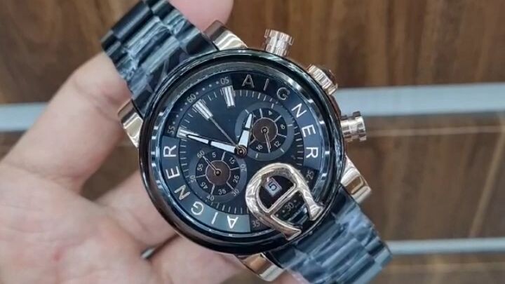 jam tangan Aigner pria.#Azka Watch Branded