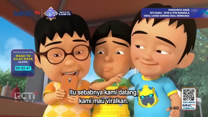 episode terbaru Upin & Ipin _ ayam goreng Mail mendunia