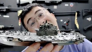 Mencoba model kapal induk "Liaoning", butuh waktu 9 jam untuk merakitnya, dan mata saya hampir buta.