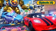 Hero Cars City (Episode 16) Golden Blue, Transfromes