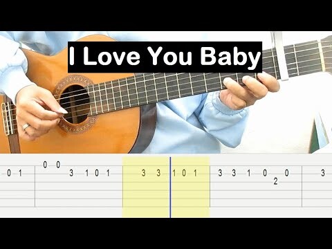 I Love You Baby Guitar Tutorial (Surf Mesa) Melody Guitar Tab Guitar Lessons for Beginners