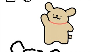 【线条小狗】当小白和小鸡毛分别的时候