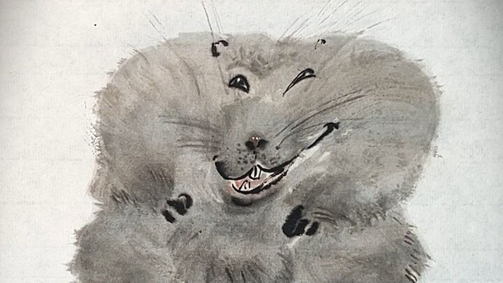 Is the ink-wash hamster realistic?