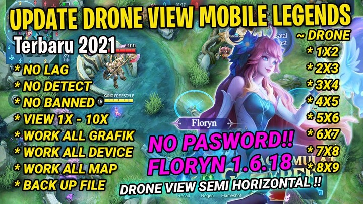 DRONE VIEW MAP MOBILE LEGENDS TERBARU 2021 - CARA MEMASANG DRONE VIEW DI MAP MOBILE LEGENDS 2021