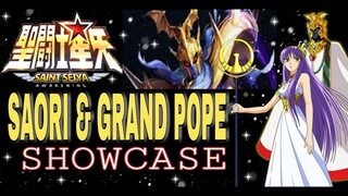 SAORI AND GRAND POPE BEST TEAM BUILD IN GALACTIC DUEL - SAINT SEIYA AWALENING