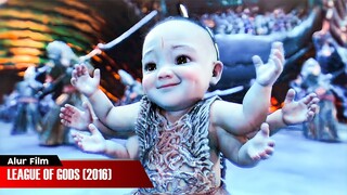 BOCIL JELMAAN DEWA HANCURKAN ISTANA HANYA PAKAI KENTUT | ALUR CERITA FILM LEAGUE OF GODS (2016)