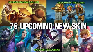 76 UPCOMING NEW SKIN MOBILE LEGENDS (KUNGFU PANDA COLLABORATION SKIN!) - Mobile Legends Bang Bang