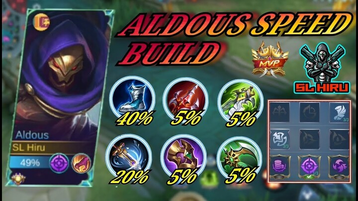 ALDOUS SPEED BUILD (NEW ITEMS)/ALDOUS/MOBILE LEGENDS BANG BANG