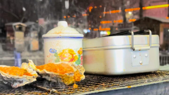 Ăn tạm: Hàu nướng, hàu nướng dạo (Trịnh Châu)