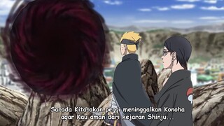 Boruto datang ke Konoha menjemput Sarada yang di incar Hidari Sasuke Shinju, Boruto Vortex Chapter 5