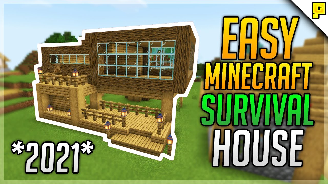 EASY*?HOW TO MAKE SURVIVAL HOUSE IN MINECRAFT (2021) | MCPE - Bilibili