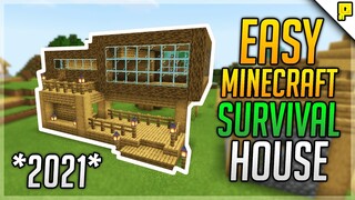 *EASY*😱HOW TO MAKE SURVIVAL HOUSE IN MINECRAFT (2021) | MCPE