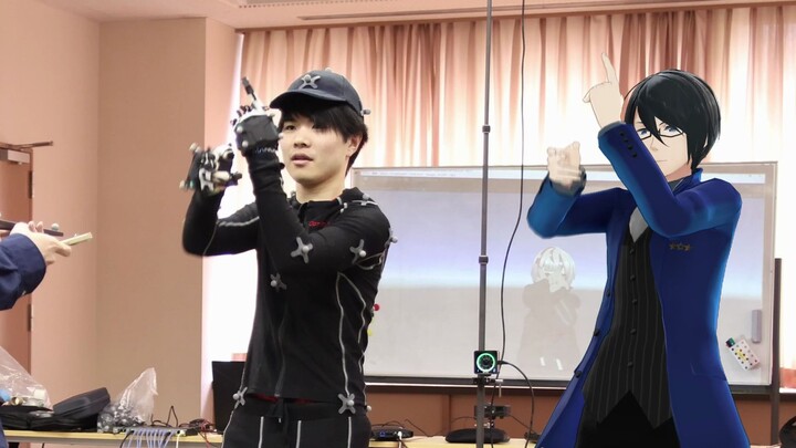 Finger embroidery motion capture test [MMD]