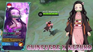 GUINEVERE SKIN AS NEZUKO SCRIPT DEMON SLAYER | FULL EFFECTS + NO PASSWORD - MOBILE LEGENDS