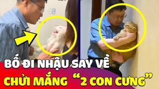 Ông bố nhậu say về kiếm 2 CON CƯNG để đánh lộn khiến CON GUỘT VÀ VỢ phải chạy ra CAN NGĂN 🤣 Gâu Đần