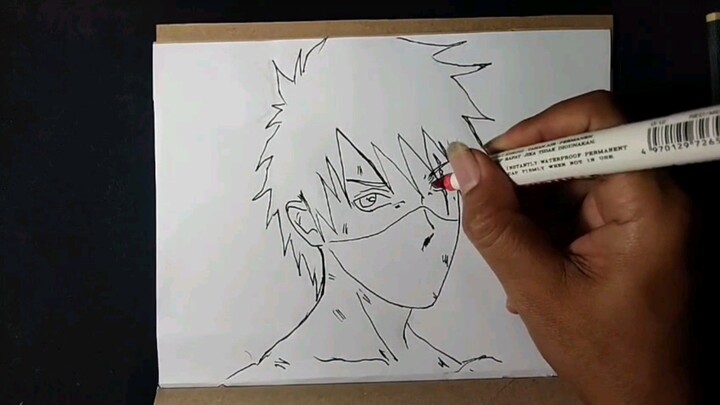 Drawing simple KAKASI HATAKE  part 1