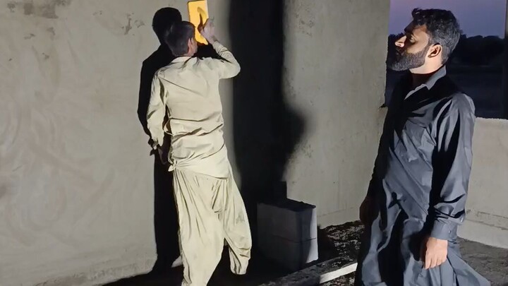Watch our skilled plaster work and daily construction work. 🧱👷