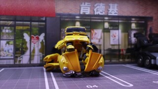 麻雀虽小五脏俱全，招财猫小比例电影版大黄蜂分享