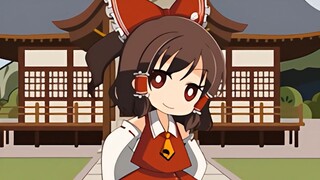 [60fps HD restoration] Reimu Neko Miko Dance! (8D Surround Brainwash Warning