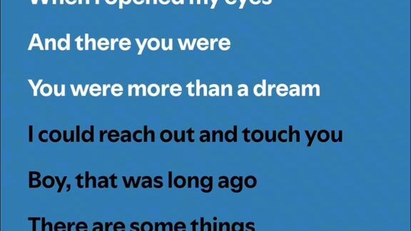 when I dreaming  I love  this song