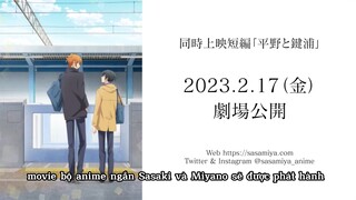 bộ anime ngắn Sasaki và Miyano sẽ phát hành Movie vào 2023