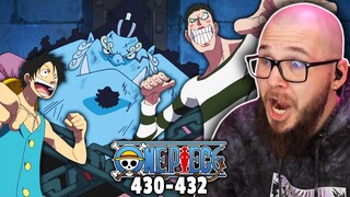 BON CLAY IS BACK! Meeting Jimbei! | ONE PIECE Ep 430-432 REACTION