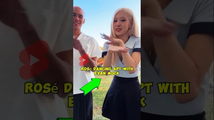 ROSÉ w/ EVAN dancing APT meanwhile Jisoo 🤫 #rose #jisoo #apt
