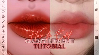 HOW TO EDIT | Glossy Lips Edit Tutorial | ibisPaintX (Tutorial 09)