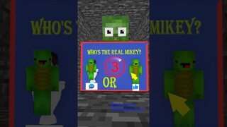 Let's Help Baby zombie Choose the Right Mikey and jj - #minecraft  #shorts #skibiditoilet #cameraman