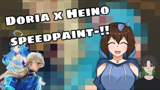 DORIA X HEINO SPEEDPAINT || COLLAB SAMA TEMEN 👀🔥