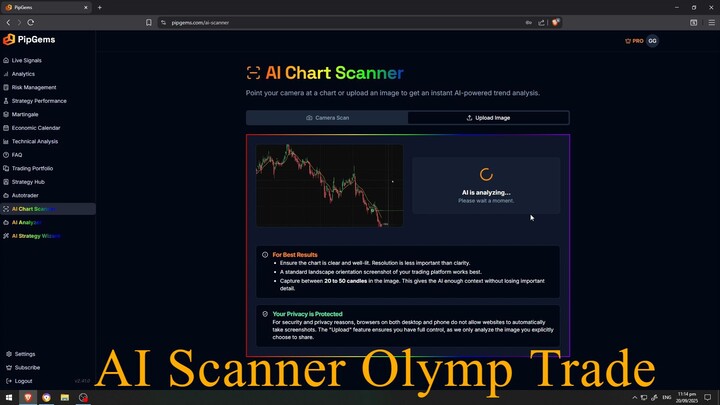 AI Chart Scanner Pipgems AI OlympTrade