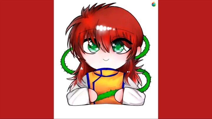 Gambar fanart dari salah satu karakter Anime Yuyu Hakusho_
