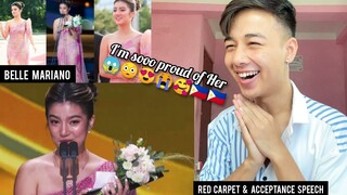 Belle Mariano at SDA 2022 Red Carpet & receives the Outstanding Asian Star award | REACTION